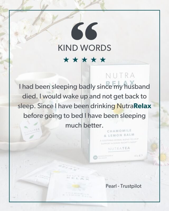 🌙💤 Thank you Pearl for sharing your heartfelt review of NutraTea. We're truly touched to hear that our herbal blends have brought you better sleep during a challenging time. Your kind words mean the world to us and we wish you many restful nights and brighter days ahead! ✨💙 #NutraTea #SleepTea #HerbalTea #HerbalComfort #KindWords #CustomerReview #TestimonialTuesday #TeaReview #HerbalRemedies #SelfCare #TeaLover #ShareTheLove #Wellbeing #SelfCare #Instagood #TeaLover #Positivity #NewChapter #TeaLove #ChamomileTea #StressRelief #Soothing #Relaxation #RestfulSleep