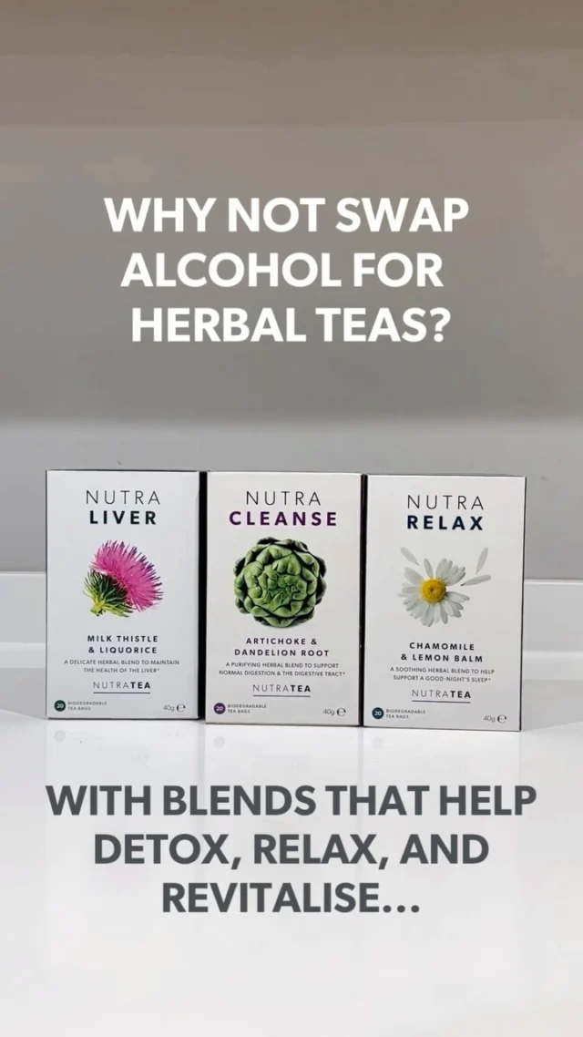 ❓Are you taking on Dry January? If you’re embracing a booze-free start to the year, why not double down on the health benefits? Swapping alcohol for herbal teas can support your body in feeling its best, with blends that help detox, relax, and revitalise. At NutraTea, we’ve created a range of expertly crafted functional herbal teas to help support a range of health benefits.  Feel good from the inside out - make NutraTea part of your self-care routine. 🌿 Visit www.nutratea.co.uk to explore our range and discover your new go-to brew for 2025. 💚 #NutraTea #DryJanuary #HealthyChoices #SelfCare #HerbalTea #FeelYourBest #NewYearNewYou #NewYearResolutions #HealthyLifestyle #Wellbeing #Health #Healthy #BlendsWithBenefits