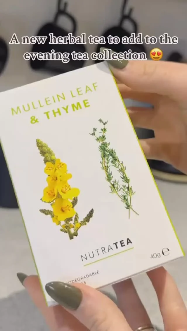 🤒 Are you feeling under the weather or congested?? 🤧 Our Mullein Leaf & Thyme functional herbal tea might be the perfect solution. This soothing blend is designed to support your respiratory health, helping to clear your airways and promote deep, easy breaths. Mullein Leaf is traditionally used for respiratory comfort, while Thyme adds a natural, warming touch. Caffeine-free and full of natural goodness, this tea is your go-to for a calm, refreshed feeling. #MulleinLeafAndThyme #BreatheEasy #HerbalTea #RespiratorySupport #NutraTea #FeelYourBest #MulleinLeaf #Thyme #HerbalRemedies #CoughsAndColds #FluSeason #NaturalColdRemedies #CongestionRelief #CoughRelief