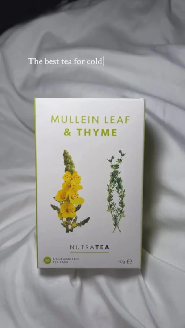 Packed with nature’s goodness, this soothing blend is your perfect companion for chilly days and seasonal sniffles. Mullein Leaf helps support respiratory health, while Thyme is known for its antibacterial and immune-boosting properties. Together, they create a warm and comforting brew to help you feel your best. #NutraTea #MulleinLeafAndThyme #FluSeason #HerbalTea #StayHealthy #TeaLovers #MulleinLeaf #HerbalRemedies #NaturalRemedies #HealthyChoices #BlendsWithBenefits #NaturesGoodness