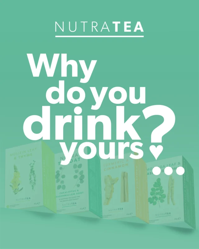 🫖 Why Do You Drink Yours? 🫖 Whether it’s to soothe a scratchy throat, support your immune system, or stay balanced and focused – there’s a NutraTea blend for that. Swipe to discover why our customers turn to: 🌿 Mullein Leaf & Thyme 🗣️ NutraThroat ✨ Turmeric & Cinnamon 💪 Moringa Leaf & Ashwagandha Now it’s your turn! 💬 Tell us in the comments 📹 Share a video and tag us 📧 Or email your video to videos@nutratea.co.uk We’ll send you a FREE Tea Buddy to say thank you! 💚 #WhyDoYouDrinkYours #NutraTea #FunctionalHerbalTea #TeaForWellbeing #HerbalTea #HerbalRemedies #NaturalIngredients #NaturesGoodness #FunctionalTea #BlendsWithBenefits #NaturalRemedies #Wellbeing #SelfCare #HealthyChoices #ToShareIsToLove