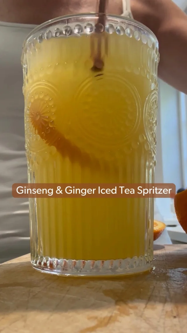 Spicy, sparkly, and seriously refreshing 🍊✨Meet your new go-to summer energiser: our Ginseng + Ginger Iced Tea Spritzer 🧊 Together, they make a zesty cooler that lifts you up — sip by sip. 🌿 Brew 1 Ginseng & Ginger tea bag in 250ml boiling water ❄️ Let it cool, then chill in fridge for at least one hour 🧊 Add ice to a glass, pour in the chilled tea 🍊 Add a splash of fresh orange juice and top with soda water ✨ Garnish with a slice of orange It’s the kind of pick-me-up your day has been waiting for⚡  #NutraTea #IcedTeaRecipe #GinsengTea #GingerTea #Ginseng&Ginger #HerbalTea #SummerDrinks #NaturalEnergy #TeaSpritzer #ColdTea #HealthyHabits #FunctionalTea #TeaWithBenefits #FunctionalTea  #RefreshAndRecharge #SipWell #TastesLikeSummer #Wellness #HealthyChoices