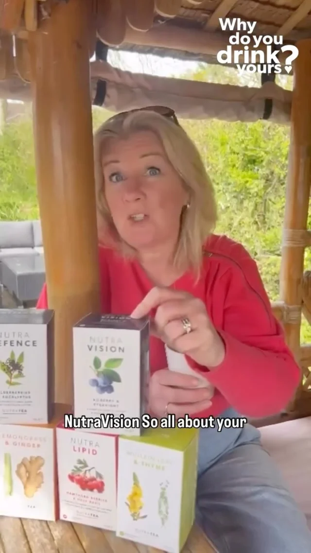 From screen time to eye strain, modern life can take a toll on your vision — but NutraVision is here to help. In this final video of our Why Do You Drink Yours? series, Rachael from @thebetterlivingclinic explains how NutraVision supports healthy eyes with powerful plant-based ingredients like Bilberry and Eyebright. 🌿 Whether you’re looking to protect your vision, reduce tired eyes, or simply give them a little extra care, this blend is a smart addition to your daily routine. 💬 Why do you drink yours?   Comment below, tag us in a video, or send yours to videos@nutratea.co.uk — and we’ll send you a free Tea Buddy as a thank you! 🛒 Use code thebetterlivingclinic for 10% off all online orders. #NutraTea #NutraVision #WhyDoYouDrinkYours #EyeHealth #Nutrionist #NutritionTips #Eyesight #EyeStrain #TiredEyes #HerbalTea #FunctionalTea #NaturalIngredients #NaturalRemedies #Wellness #WellnessTips #HealthTips
